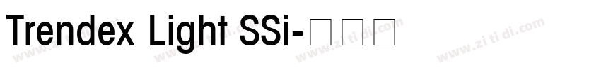 Trendex Light SSi字体转换
